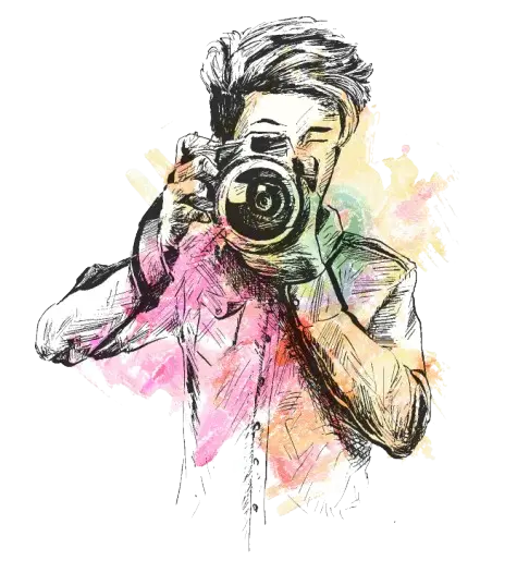 man holding a camera